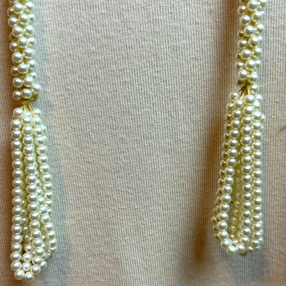 Vintage faux pearl single strand necklace. - Picture 5 of 6